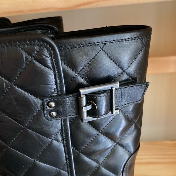 Designer 10” Aquatalia Leather Boots size 9.5 - Picture 5 of 6